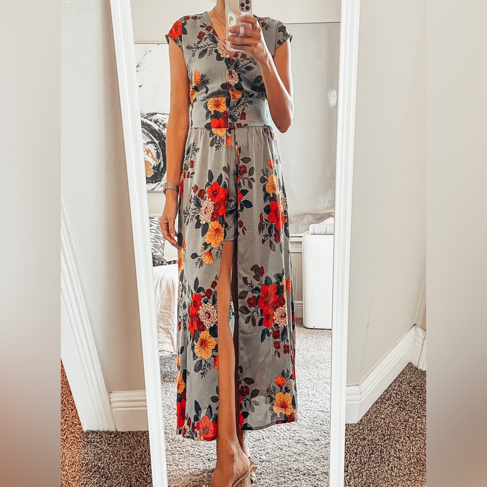 Zara maxi romper dress XS🩷
